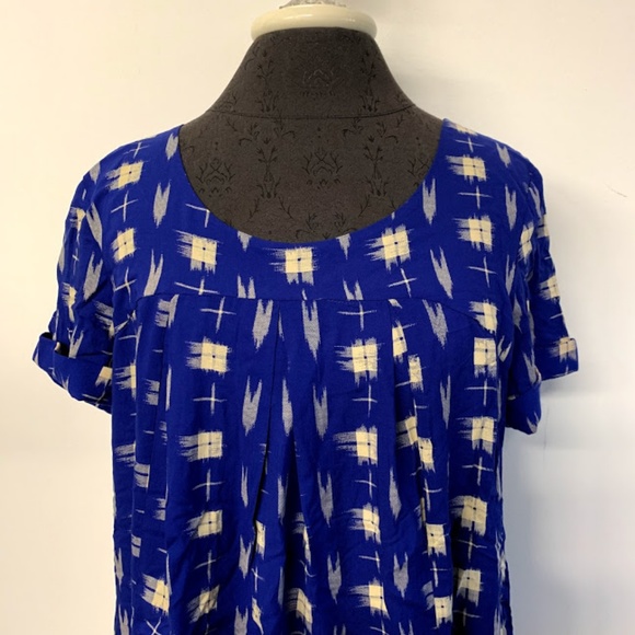 Holding Horses Anthro Abstract Plaid Tunic Top - Picture 2 of 8